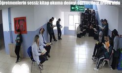 Öğretmenlerin sessiz kitap okuma deneyi öğrencilere örnek oldu