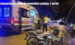Erzincan’da otomobil ile motosiklet çarpıştı: 2 yaralı