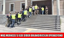 Muş merkezli 5 ilde siber dolandırıcılık operasyonu: 6 tutuklama