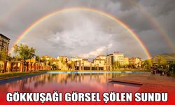 Muş’ta yağmur sonrası çifte gökkuşağı sürprizi