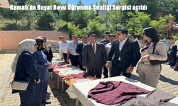 Kemah’da Kursiyerlerin El Emeği Eserleri Sergilendi