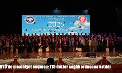 EBYÜ'de mezuniyet coşkusu: 115 doktor sağlık ordusuna katıldı