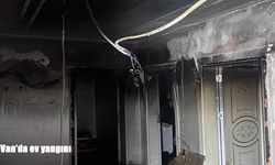Van'da ev yangını: Maddi hasar oluştu
