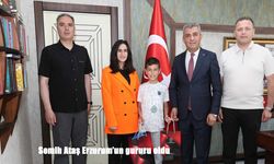 Türkiye ikincisi olan Semih Ataş Erzurum'un gururu oldu