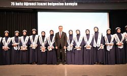 Erzurum’da gurur günü: 75 hafız öğrenci icazet belgesini aldı