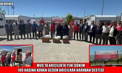 Muş’ta 120 kişiye arılı kovan, ekipman ve karavan desteği