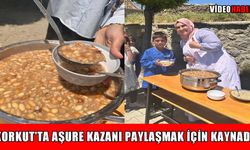 Korkut'ta örnek dayanışma: Aşure kazanı okulda kaynadı