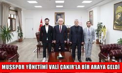 Muşspor yönetimi Vali Çakır’ı ziyaret etti