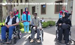 Erzincan'da ihtiyaç sahibi vatandaşlara akülü engelli aracı desteği