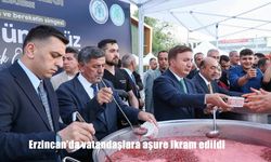 Erzincan'da Muharrem bereketi: Vatandaşlara aşure ikram edildi