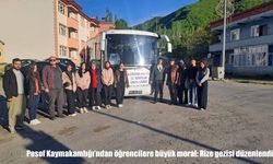 Posof Kaymakamlığı’ndan öğrencilere Rize gezisiyle moral desteği