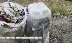 Hazar Gölü’nde Çevre Haftası farkındalığı: Aileden örnek temizlik çalışması