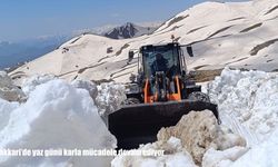 Haziran Ayında Kar Mesaisi: Hakkari’de Ekipler Zor Şartlarda Çalışıyor