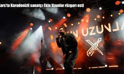 Kars'ta Karadenizli sanatçı Ekin Uzunlar rüzgarı esti