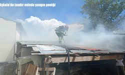 Aşkale’de tandır evinde yangın