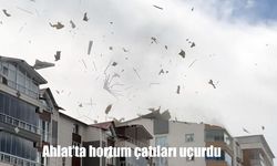 Ahlat’ta hortum dehşeti: Binaların çatıları uçtu
