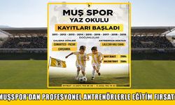 Muşspor Yaz Futbol Okulu’na kayıtlar başladı