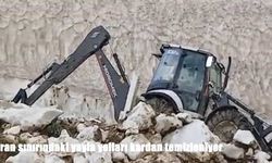 İran sınırındaki yayla yolları kardan temizleniyor