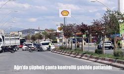 Ağrı’da şüpheli çanta alarmı: Kontrollü şekilde patlatıldı
