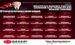 MHP Erzurum'da ilçe kongre takvimi açıklandı