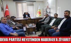 DEVA Partisi yöneticileri Haber49’u ziyaret etti
