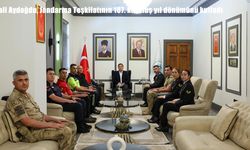 Erzincan Valisi Aydoğdu, jandarma heyetini kabul etti