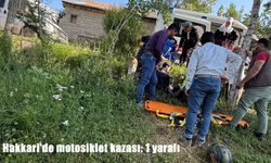 Hakkari'de motosiklet kazası: 1 yaralı