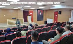 Kars'ta Aile ve Sosyal Hizmetler personeline teknoloji bağımlılığı eğitimi
