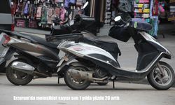 Erzurum'da motosiklet sayısı son 1 yılda yüzde 26 arttı