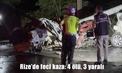 Rize’de feci kaza: 4 ölü, 3 yaralı