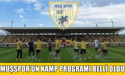 Muşspor’un kamp programı açıklandı