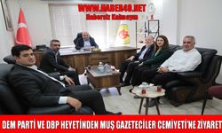 DEM Parti ve DBP heyetinden MGC ve Haber49’a ziyaret