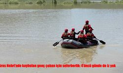 Aras Nehri’nde kayıp çoban arama çalışmaları sürüyor