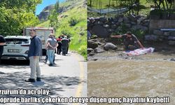Erzurum’da barfiks çekerken dereye düşen genç hayatını kaybetti