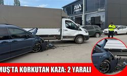 Muş küçük sanayi sitesinde kaza: 2 yaralı