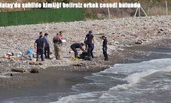 Hatay'da denizde erkek cesedi bulundu