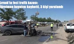 Şırnak’ta iki otomobil kafa kafaya çarpıştı: Öğretmen hayatını kaybetti, 3 kişi yaralandı