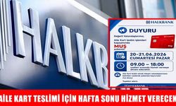 Halkbank Muş Şubesi’nden aile kart için hafta sonu mesaisi