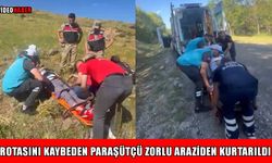 Muş’ta rotasını kaybeden paraşütçü kaza geçirdi
