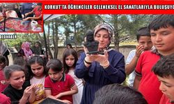 Korkut'ta öğrenciler geleneksel el sanatlarıyla tanıştı
