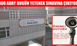 Muş Spor Lisesi’ne rekor başvuru: Yetenek sınavları yarın başlıyor