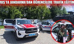 Korkut’ta jandarmadan ilkokul öğrencilerine trafik eğitimi