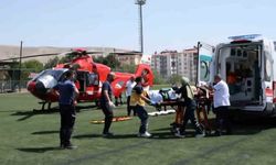 Darende’de yaralanan çocuk hava ambulansıyla Malatya’ya sevk edildi