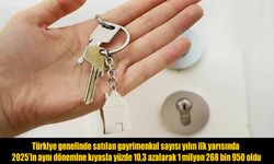 Yılın ilk yarısında satılan gayrimenkul sayısı 1,3 milyona yaklaştı