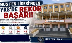 Muş Fen Lisesi YKS’ye damga vurdu: İlk 30 binde 33 öğrenci
