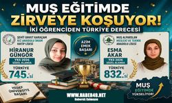 Muş’un gurur tablosu: Hiranur ve Esma YKS’de zirveye ortak oldu