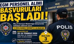 Muş Emniyeti’ne personel alınacak: Başvuru şartları neler?