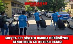 Muş’ta çevre bilinci insani yardıma dönüştü: Gençlerden anlamlı bağış