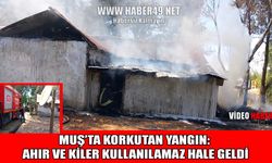 Muş’ta korkutan yangın!