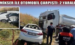 Muş'ta Mikser kamyonu ile otomobil çarpıştı: 2 yaralı